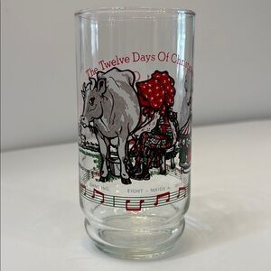 Vintage‎ 70's Holly Hobbie Christmas Themed Glass Tumbler